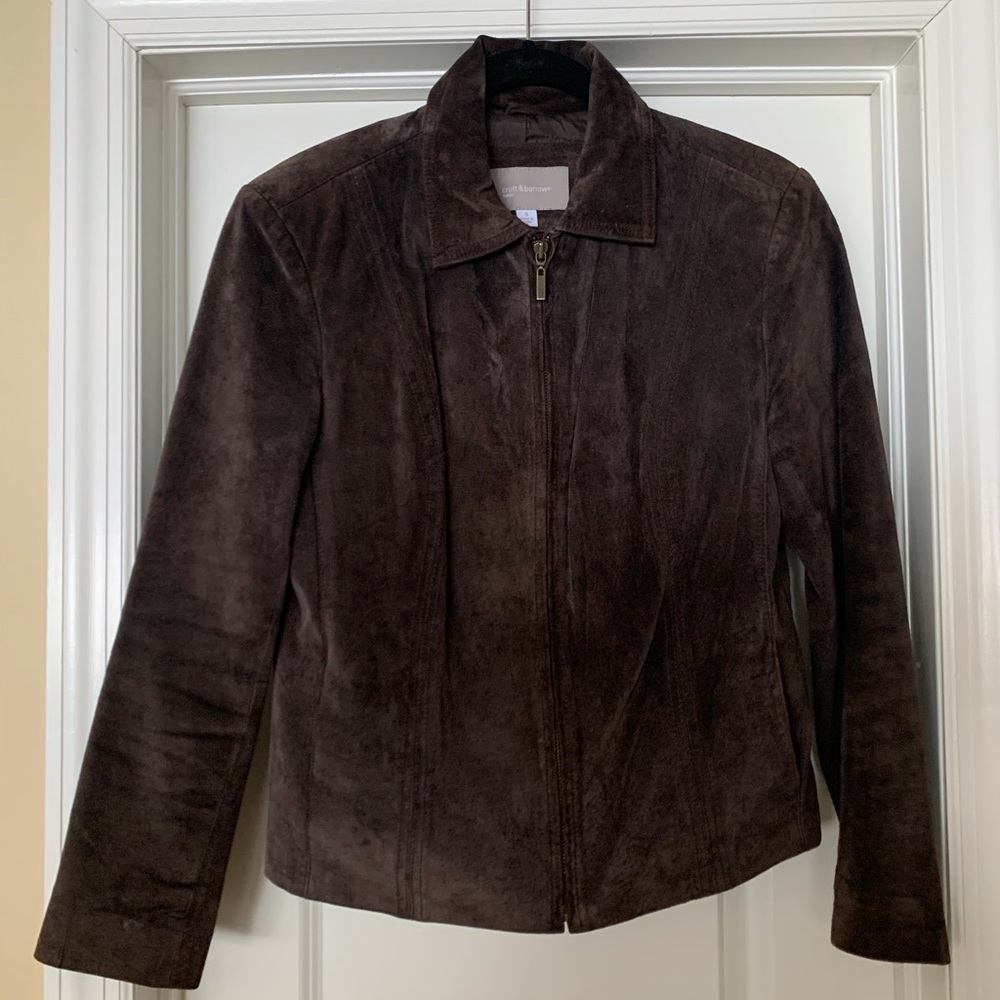 Dark brown suede jacket